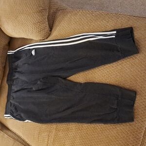 Adidas Black Men's Drawstring Sweatpants SZ: 2XL